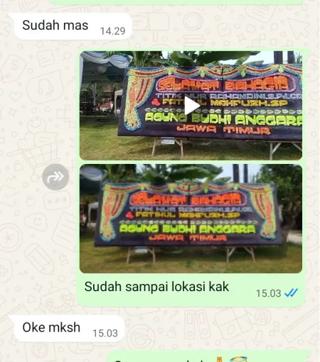Pengiriman Papan Bunga Manis Jaya